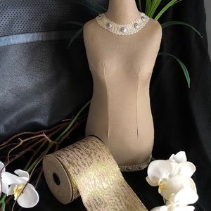 d. stevens - hopsack metallic camouflage ribbon